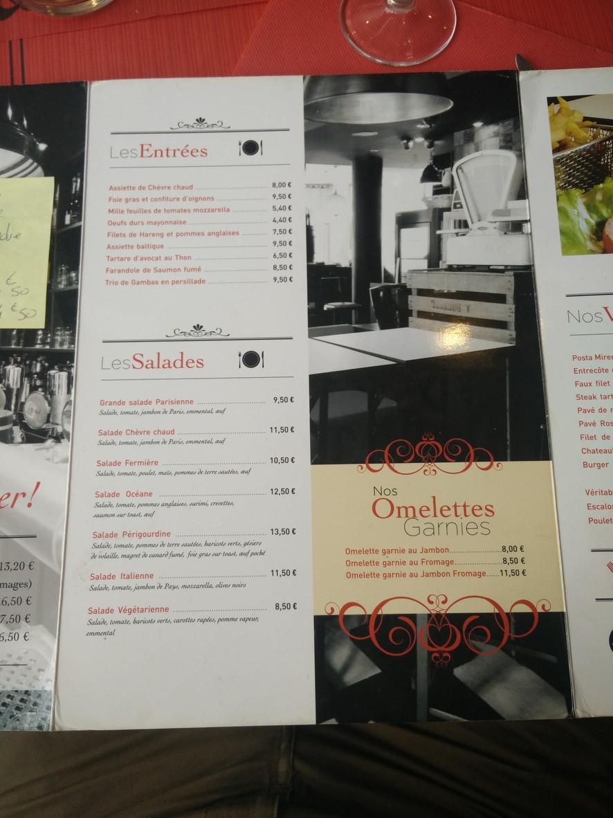 Brasserie Restaurant Chez Virgile menu 2
