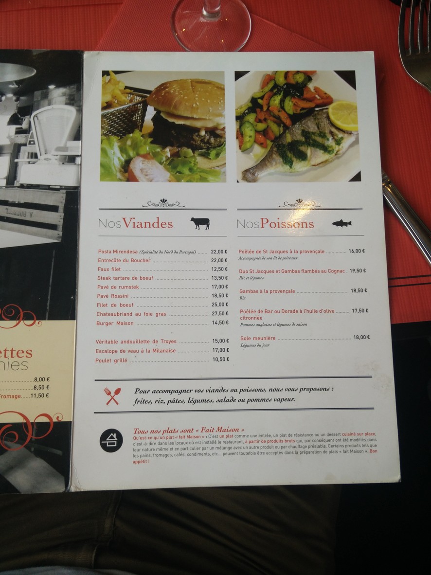 Brasserie Restaurant Chez Virgile menu 3
