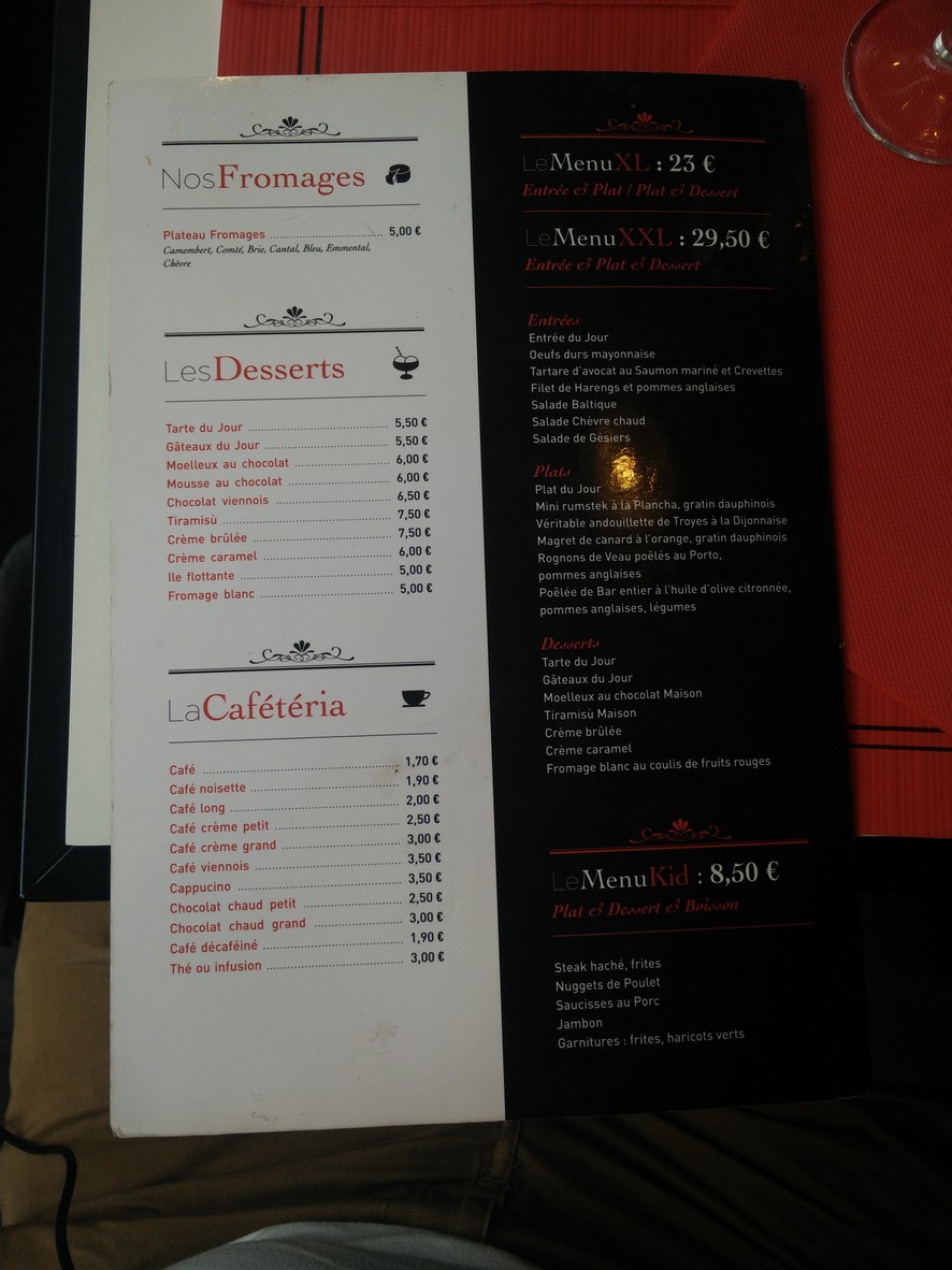 Brasserie Restaurant Chez Virgile menu 4