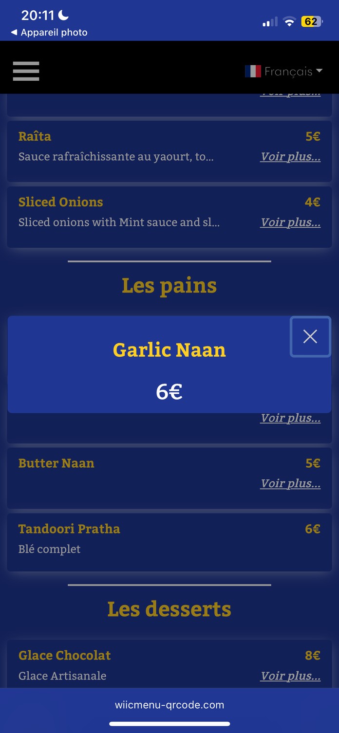 Ministry of Spice - Modern Indian Cuisine menu 1