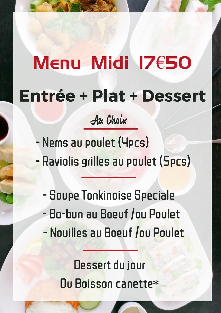 Pho Hoche menu 2