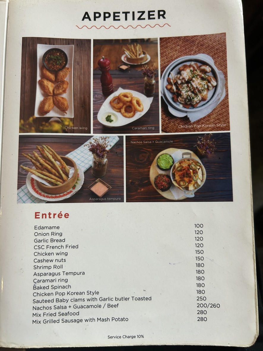 Counting Sheep Corner menu 2