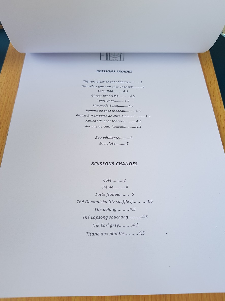 Bonne Aventure menu 4