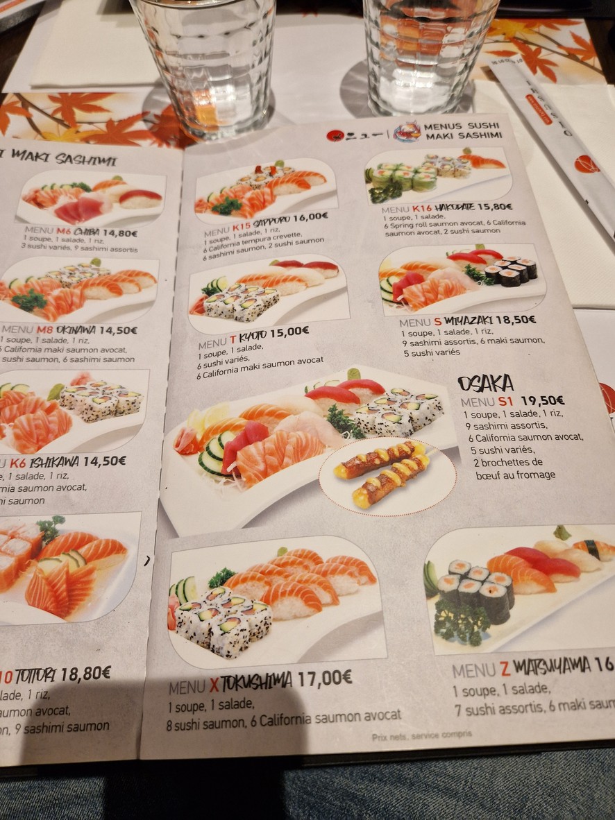 Oïsushi menu 3