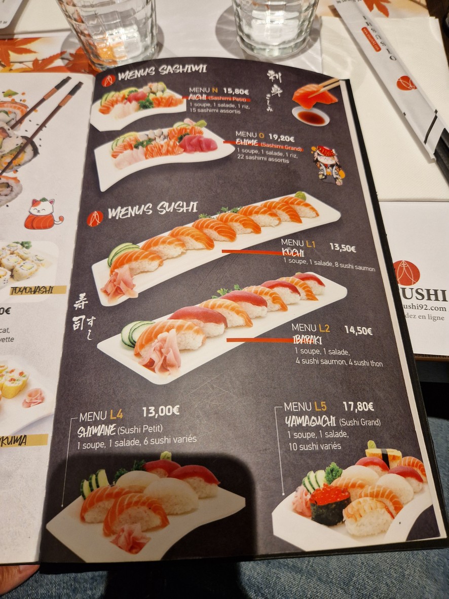 Oïsushi menu 4
