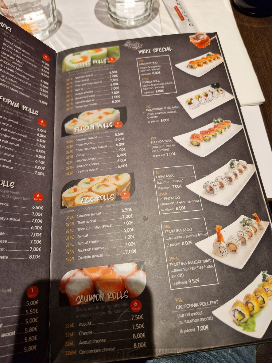 Oïsushi menu 6