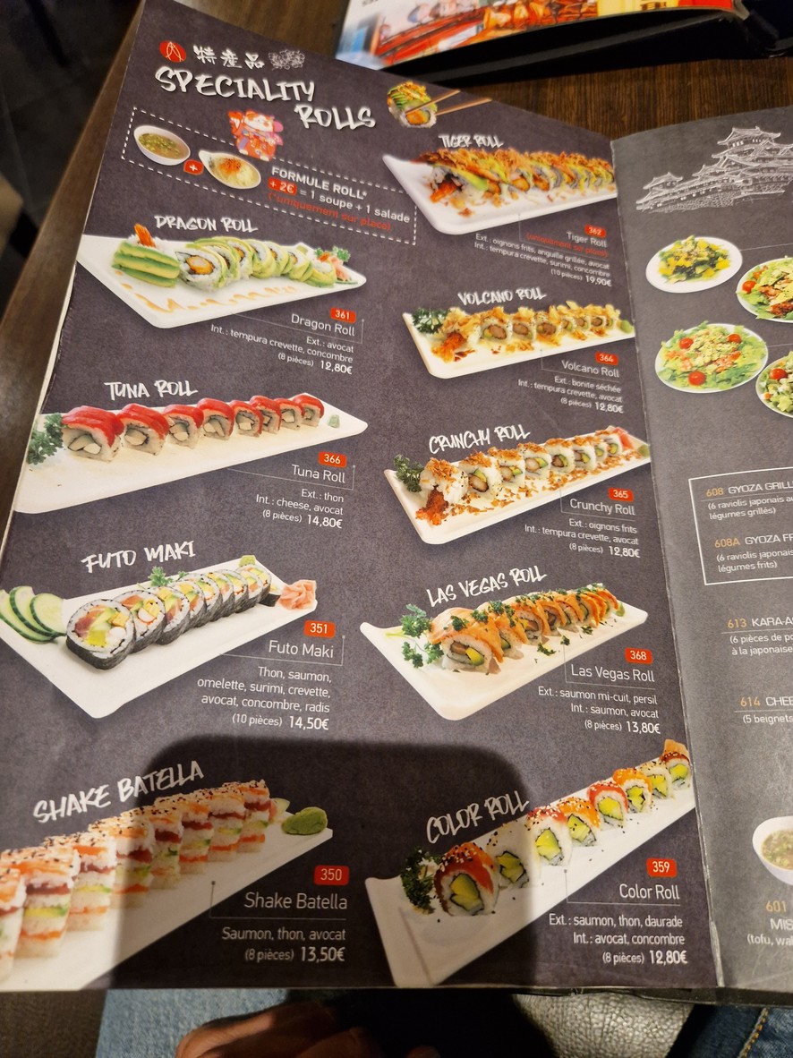 Oïsushi menu 7