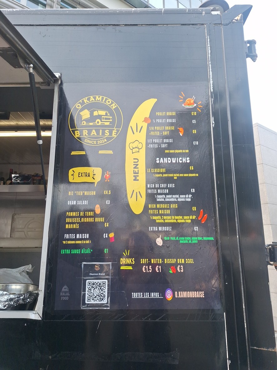 Okamion Braisé menu 1