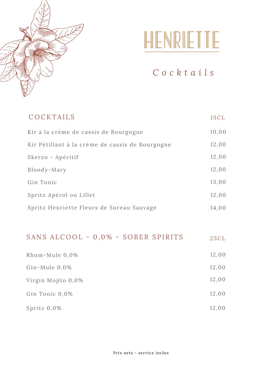 En Face menu 5
