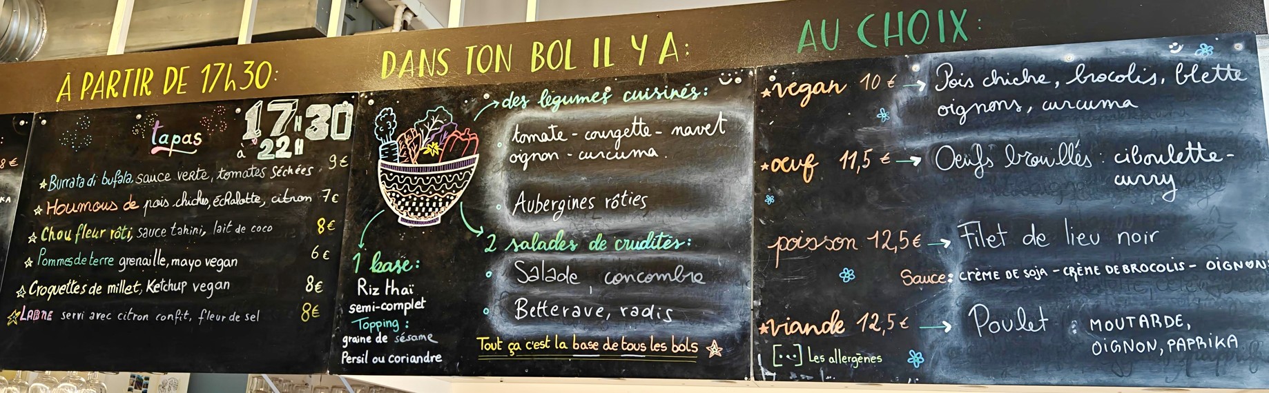 Le Bichat menu 2