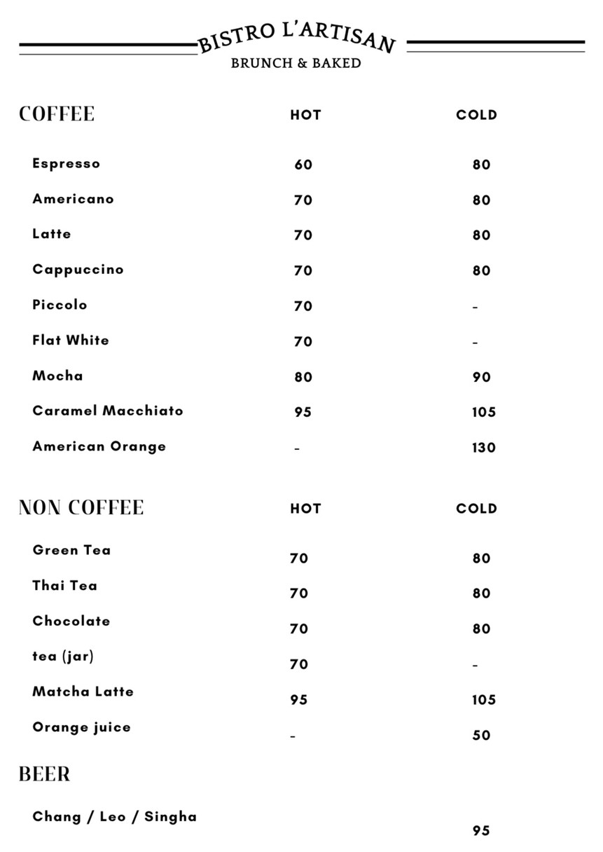 Bistro L'Artisan menu 5