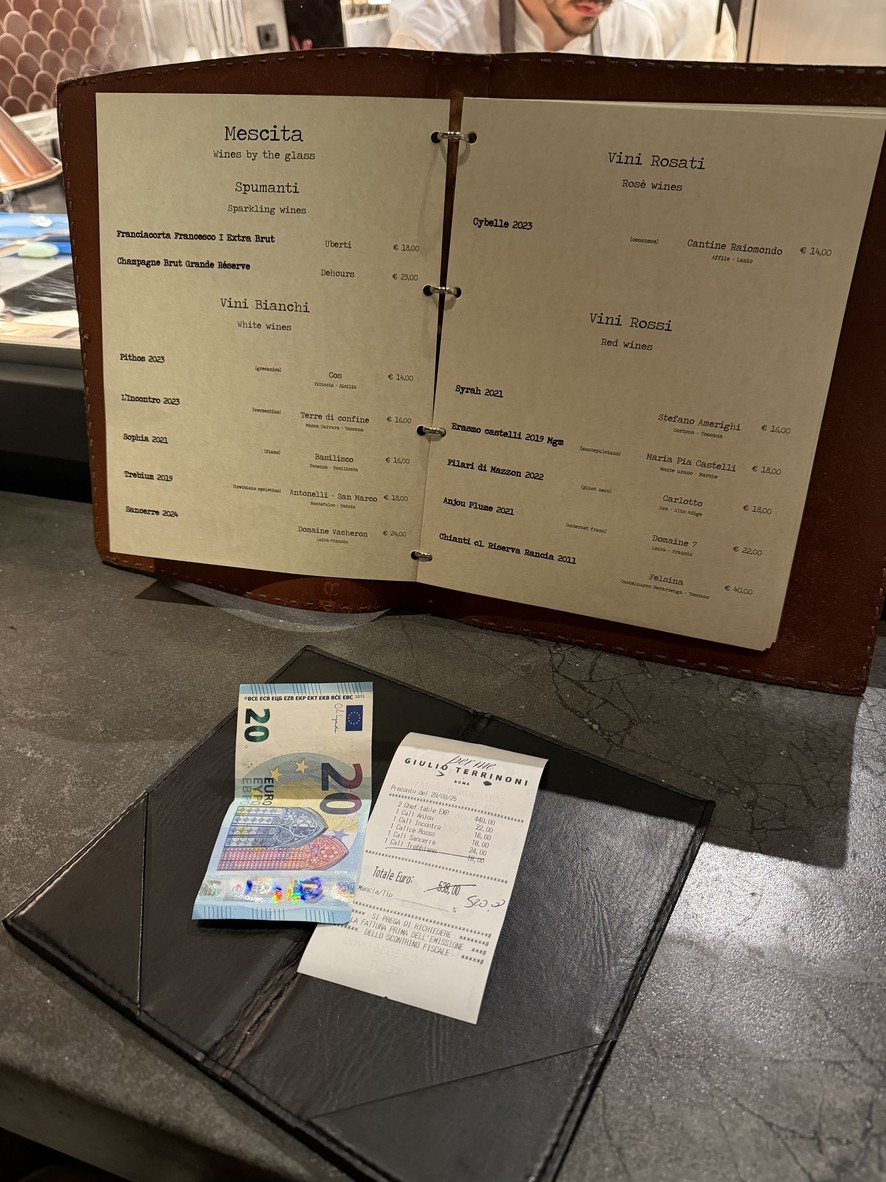 PER ME - Giulio Terrinoni menu 3