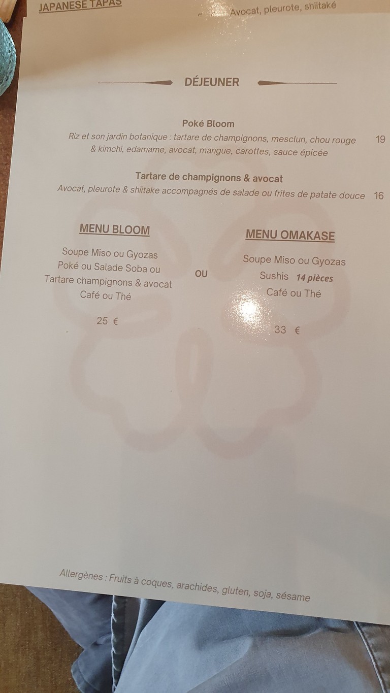 Bloom Sushi Wagram menu 2