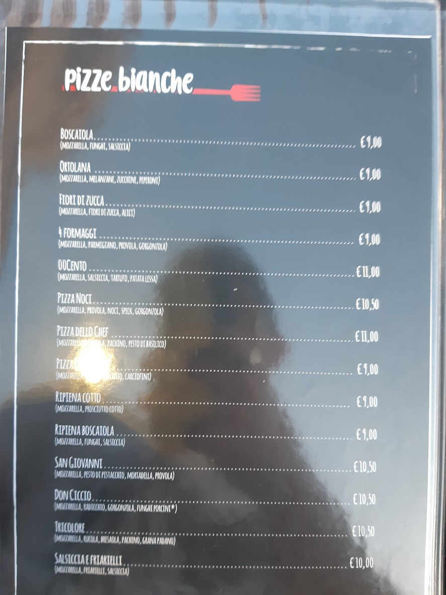 Ristorante pizzeria bisteccheria 00cento Porta di Roma menu 4