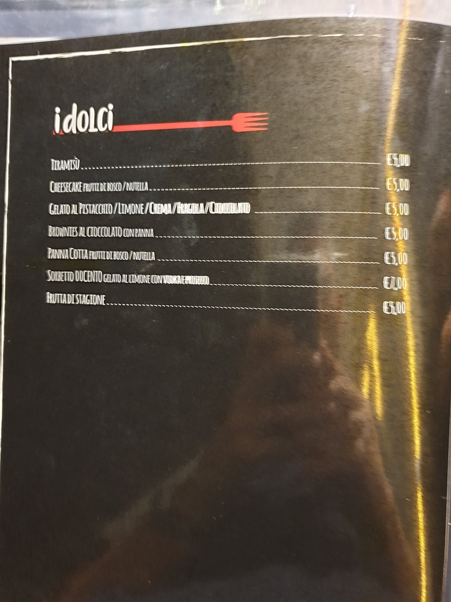 Ristorante pizzeria bisteccheria 00cento Porta di Roma menu 6