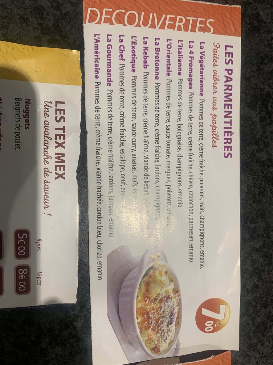 Pizza 7 Aubervilliers menu 2