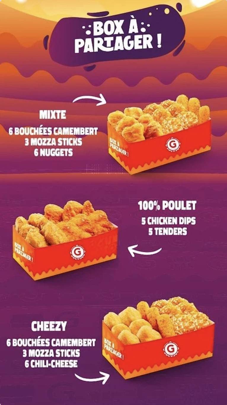 G La Dalle menu 4