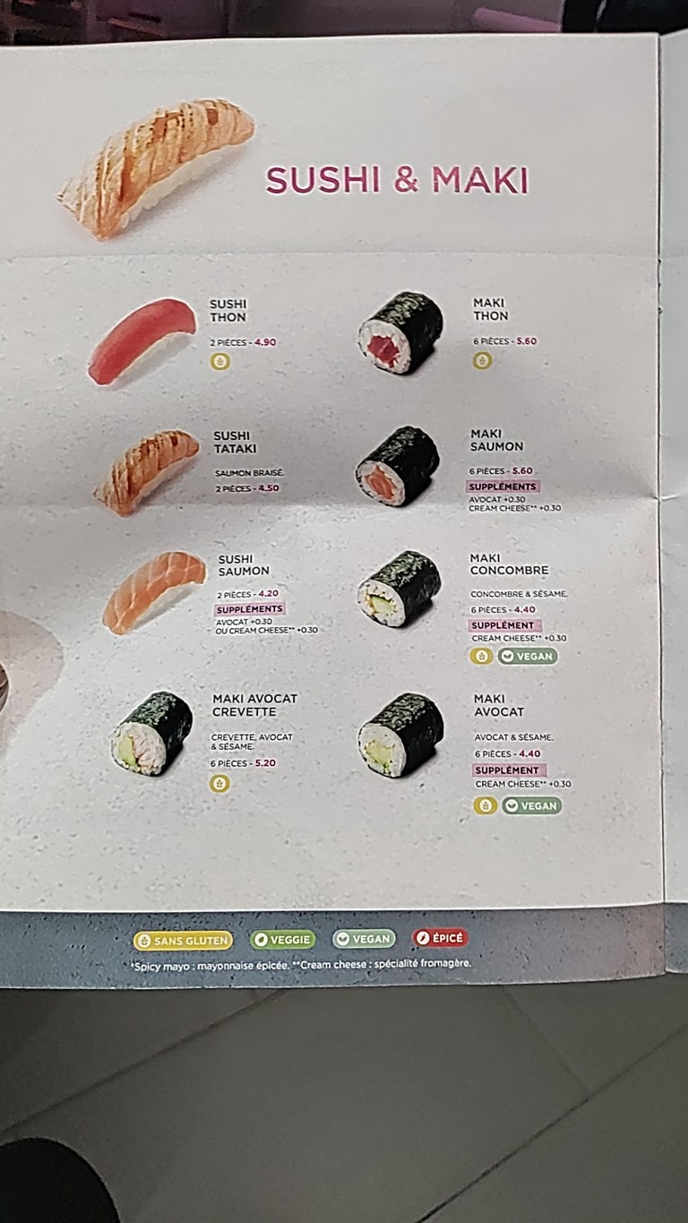 Eat Sushi Villemomble menu 2