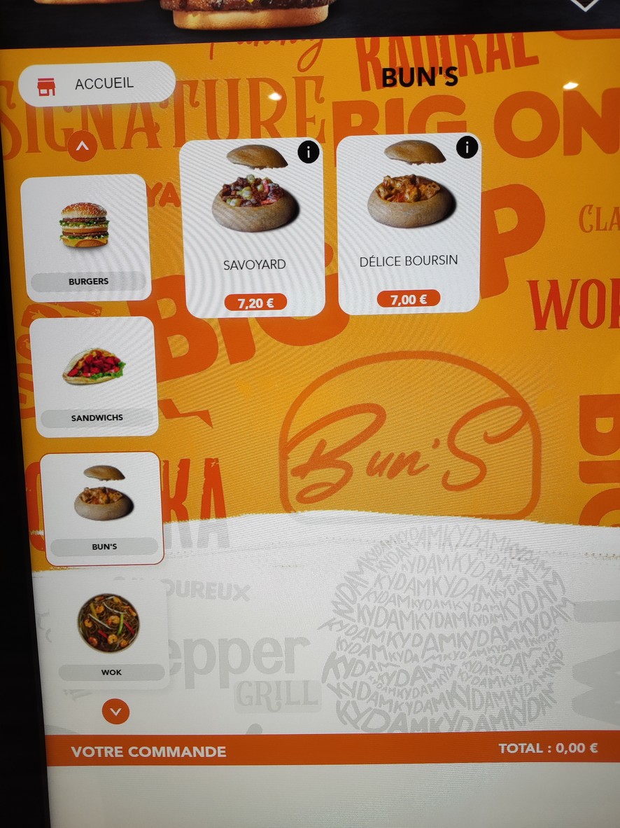Kydam menu 4