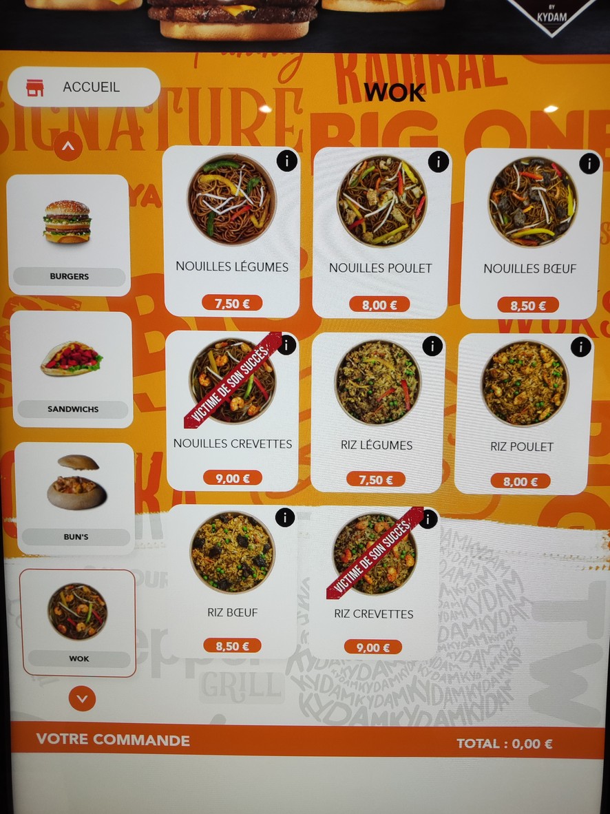 Kydam menu 5