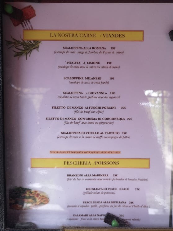 دا جيوفاني menu 4