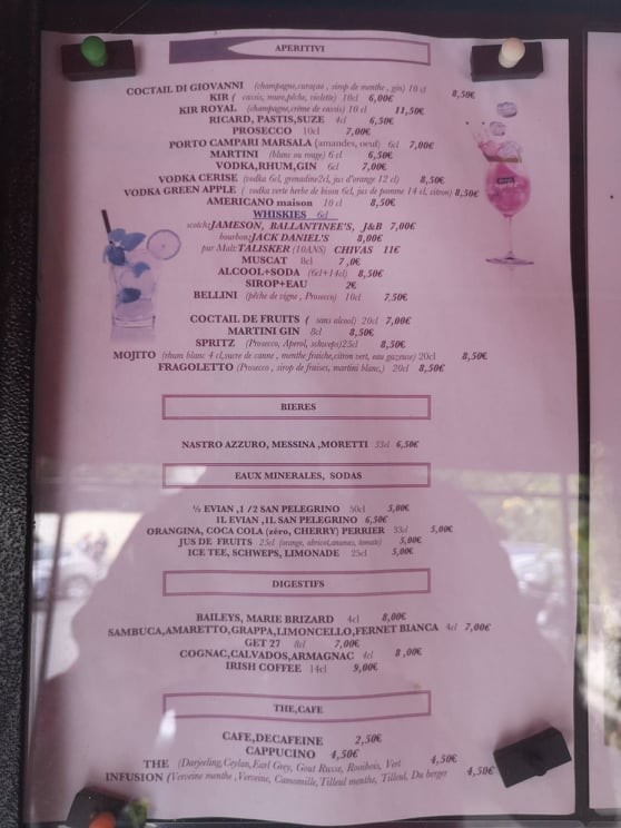 دا جيوفاني menu 6