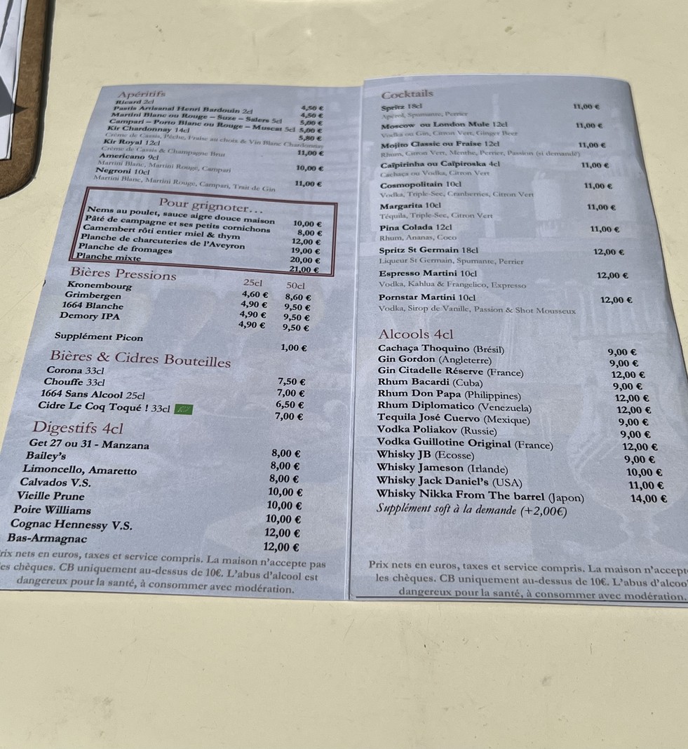 The Three Boys menu 4