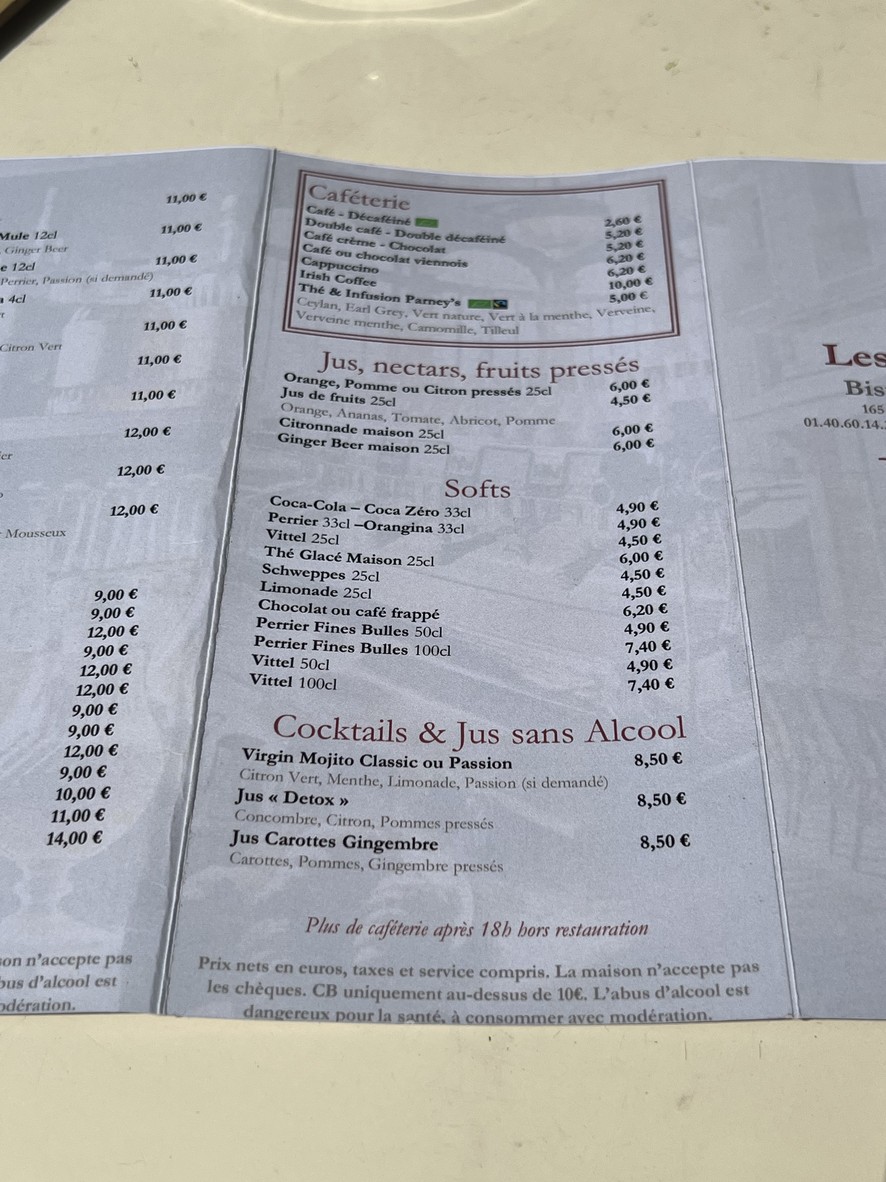 The Three Boys menu 5