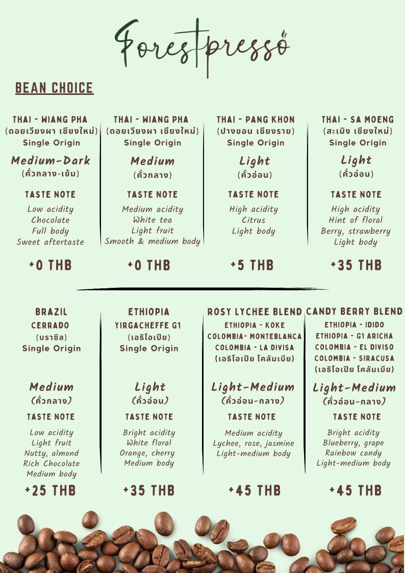 Forestpresso Cafe, Bistro and Co-working Space menu 4