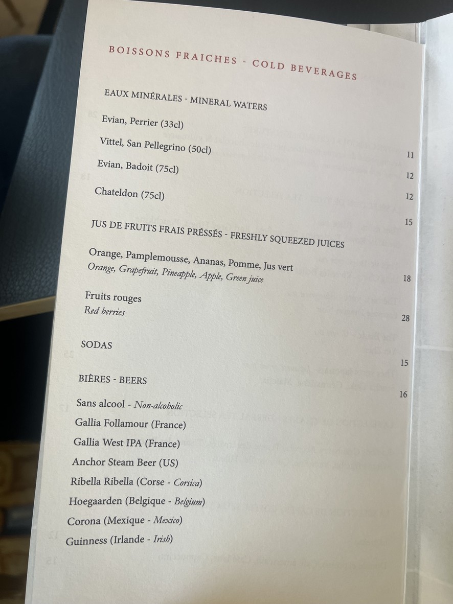La Galerie menu 5