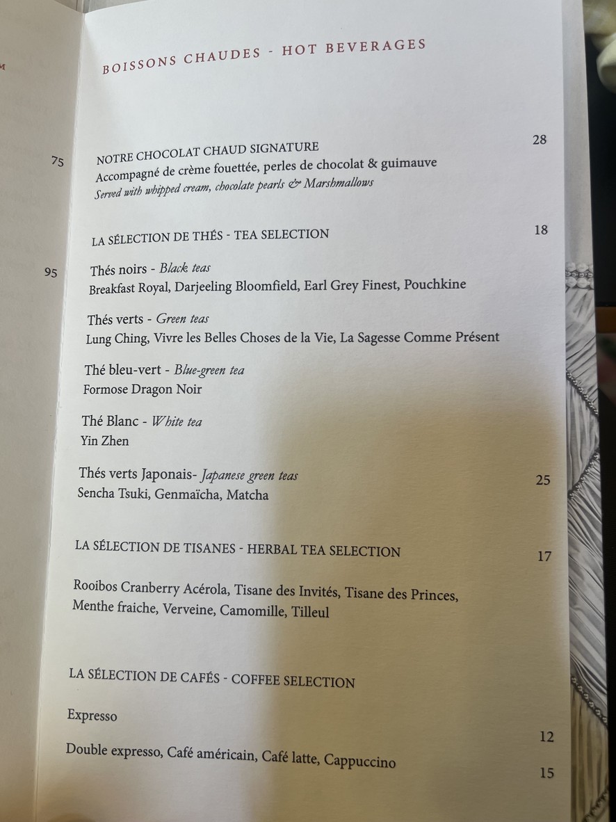 La Galerie menu 7