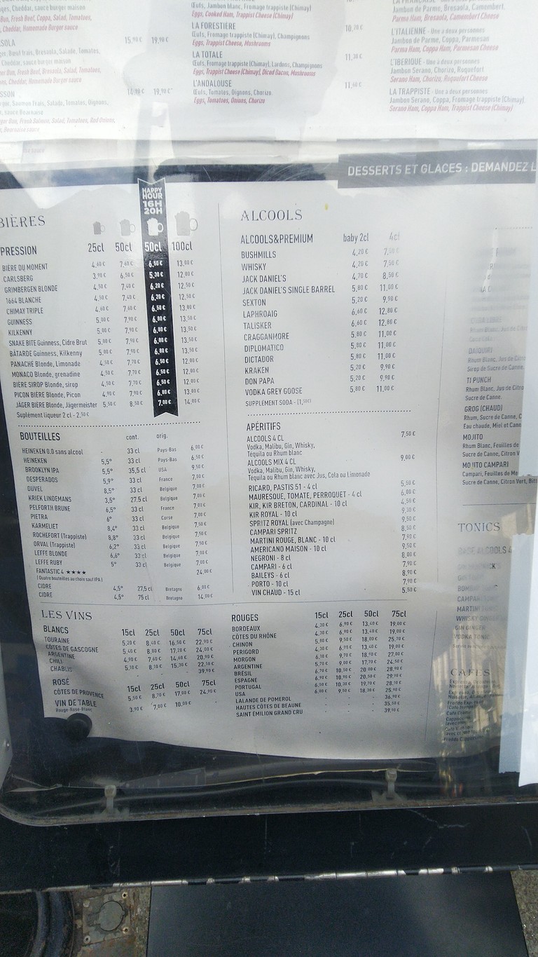 Pub Brasserie Le Village menu 3