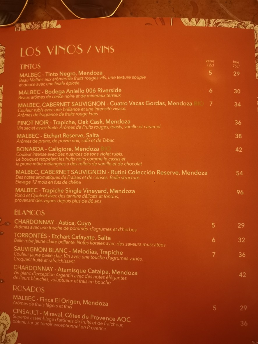 Ferona menu 3