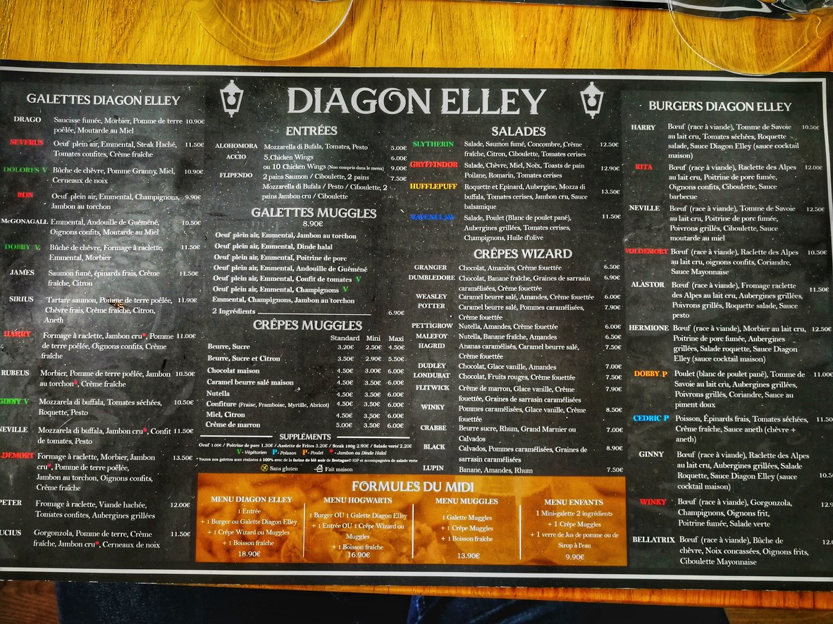 Diagon Elley menu 2