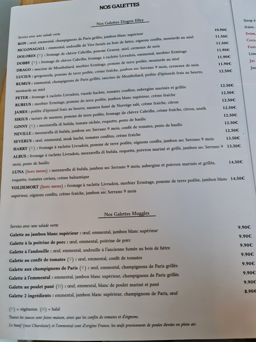 Diagon Elley menu 3