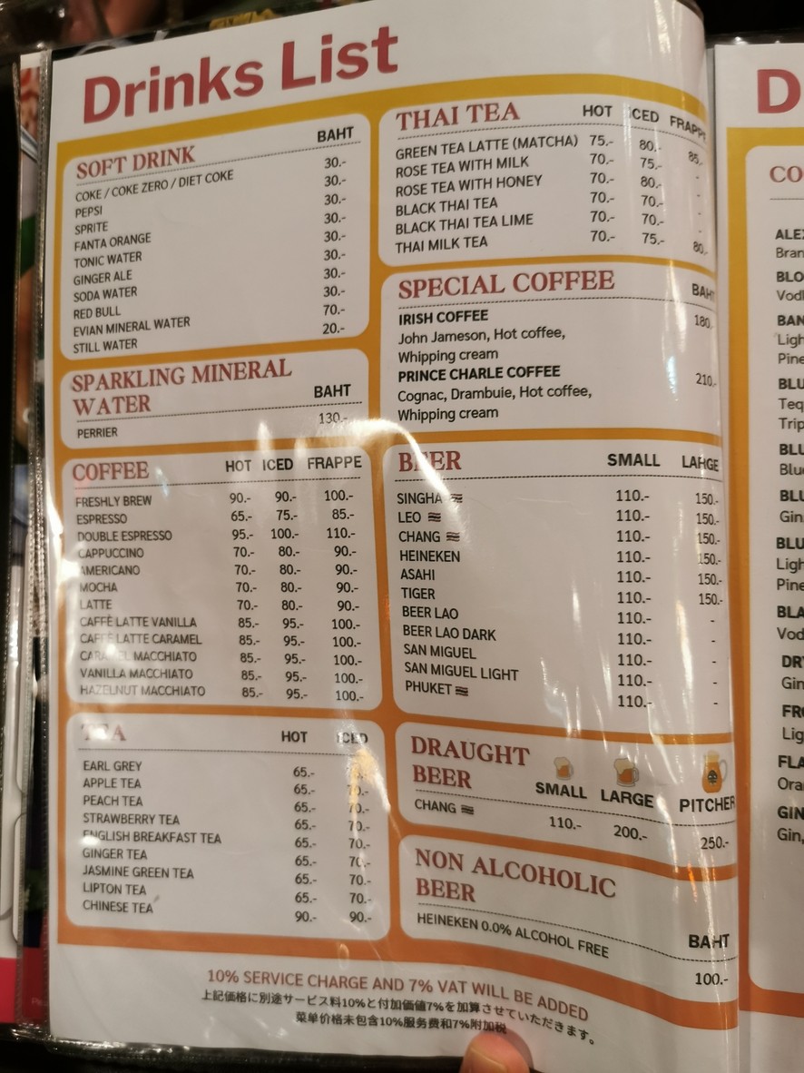كابيجز آند كوندومز كافيه راتشادا menu 3