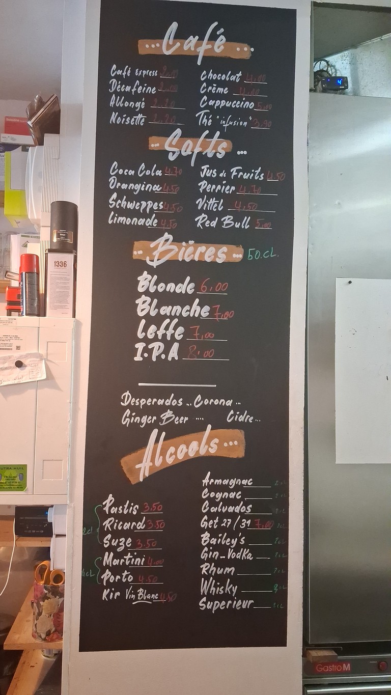 L'Anecdote menu 2