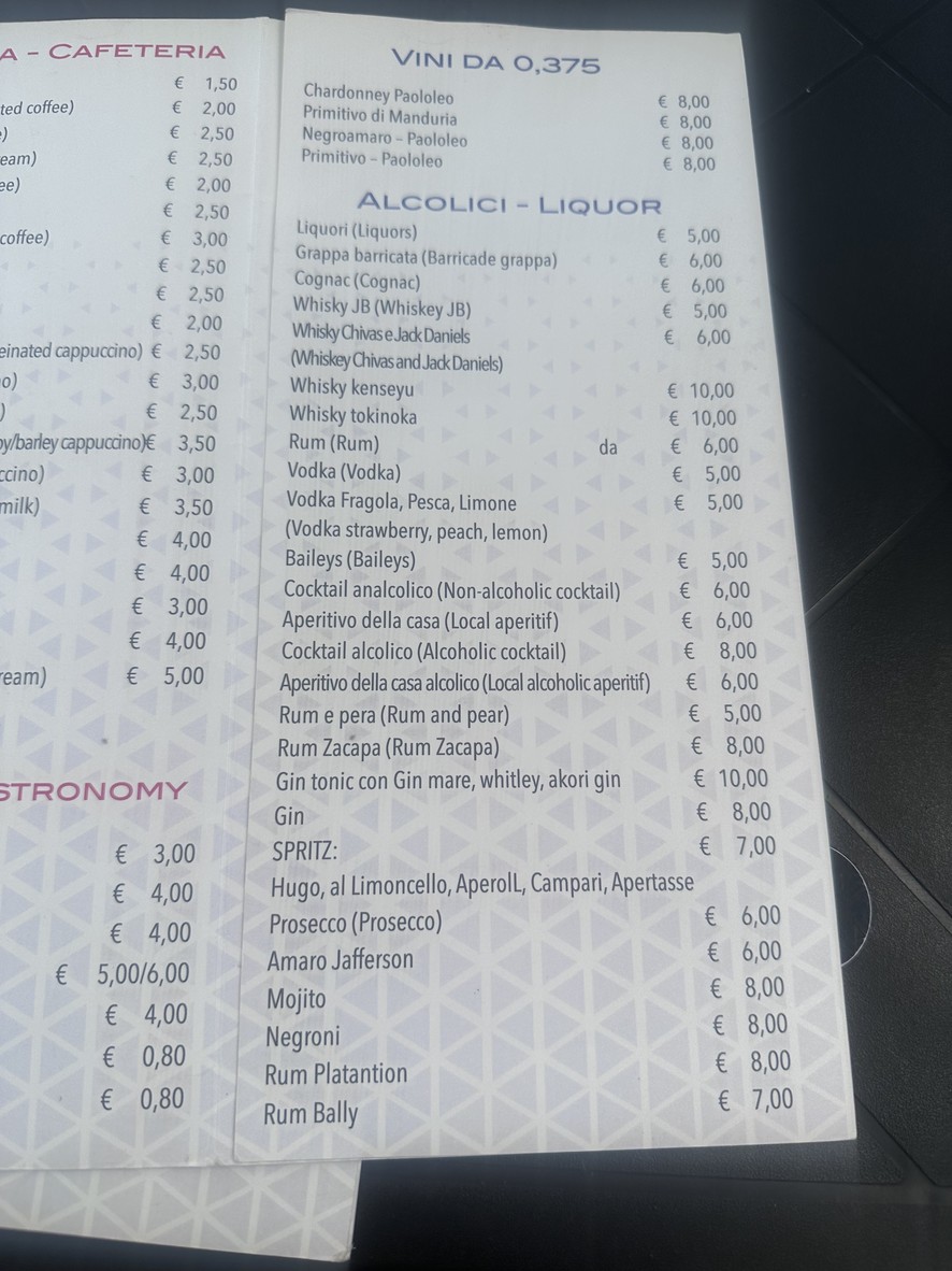 Caffè Italia menu 6