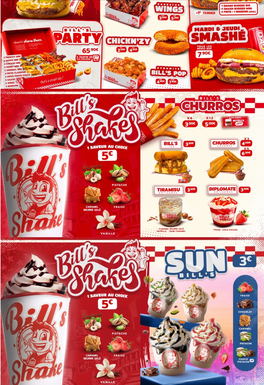 Bill’s Burger - Boulogne Billancourt menu 2