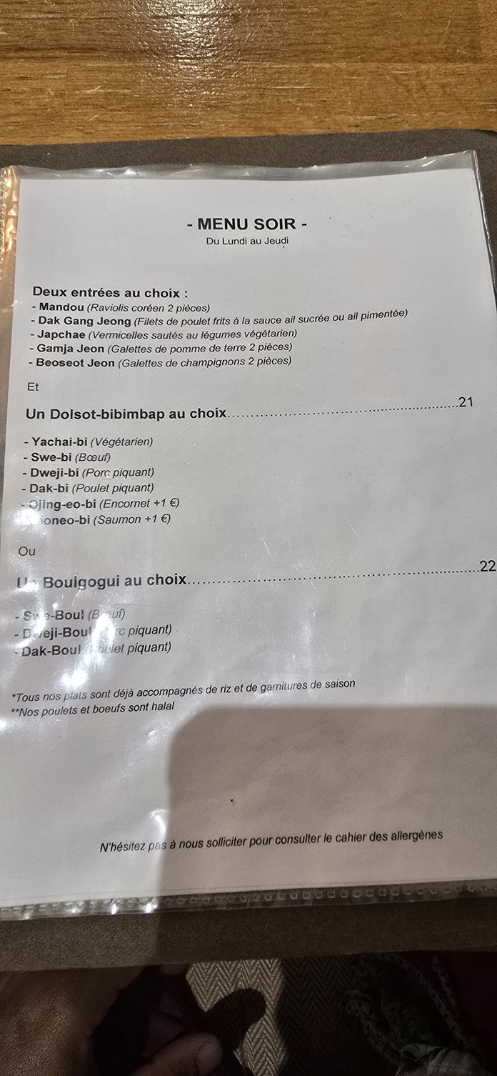 Sésamo y Sal menu 4