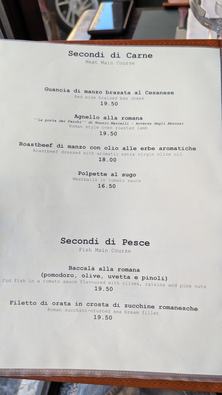 Hosteria Grappolo d'oro menu 4