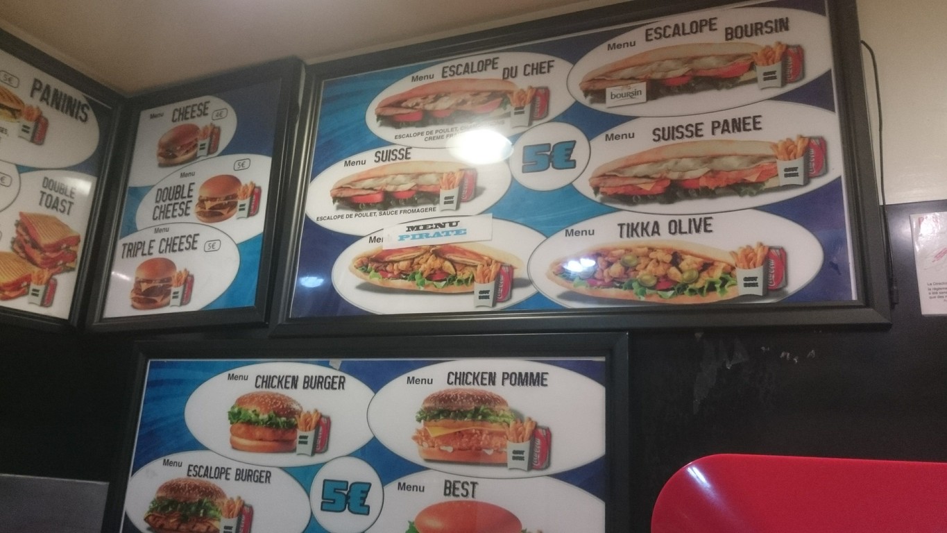 Goût Doux menu 1