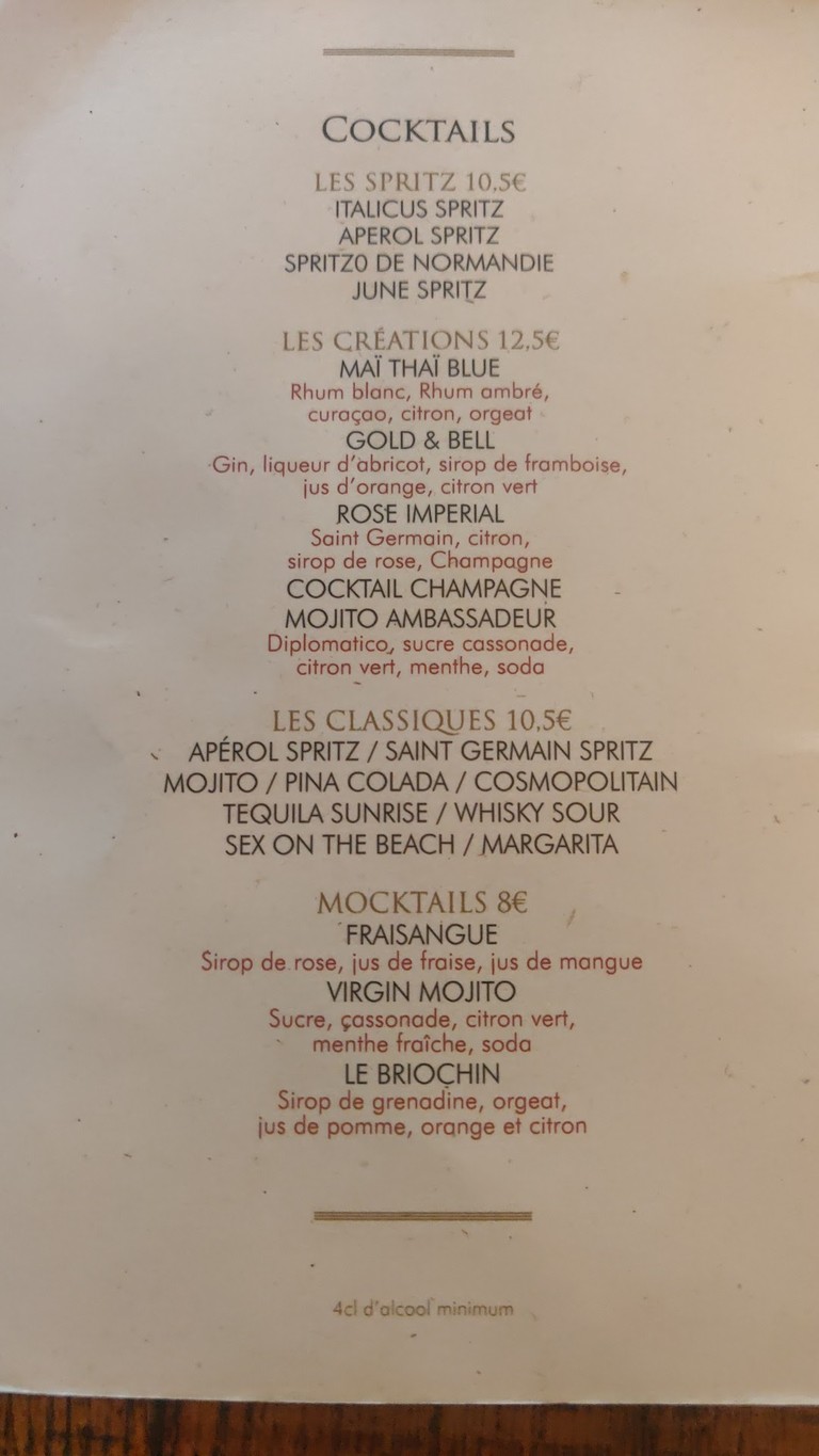 Le Départ Saint-Lazare menu 3