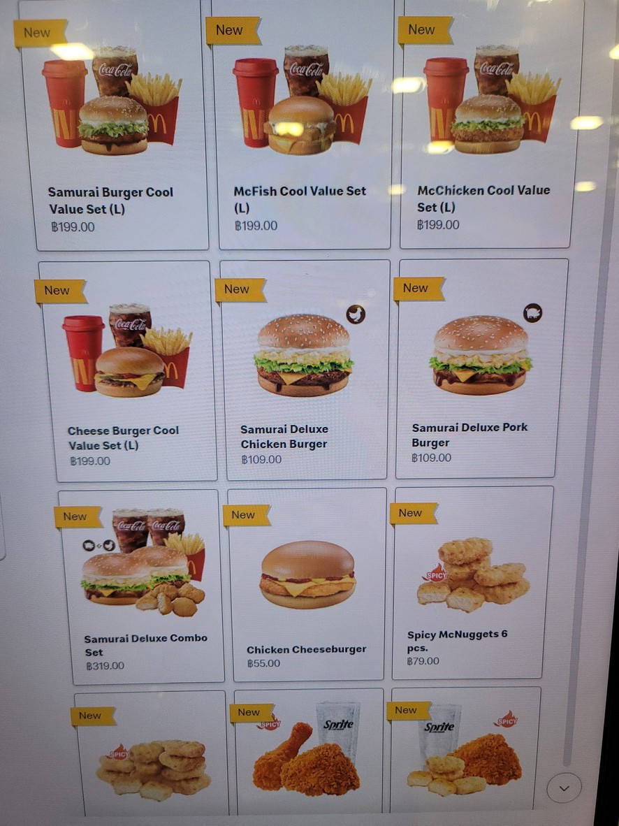McDonald's Sucursal Robinson Sukhumvit menu 1
