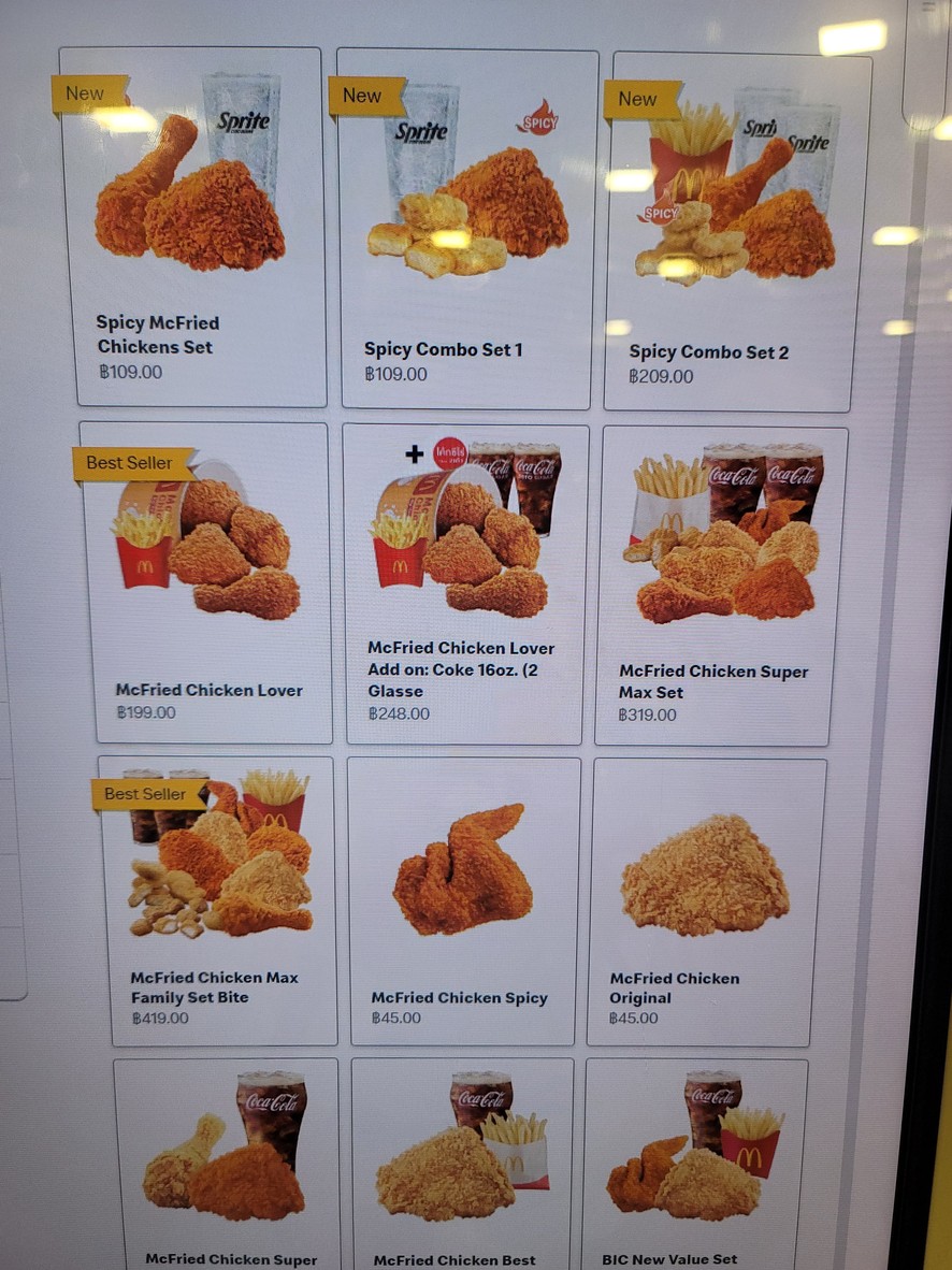 McDonald's Sucursal Robinson Sukhumvit menu 2