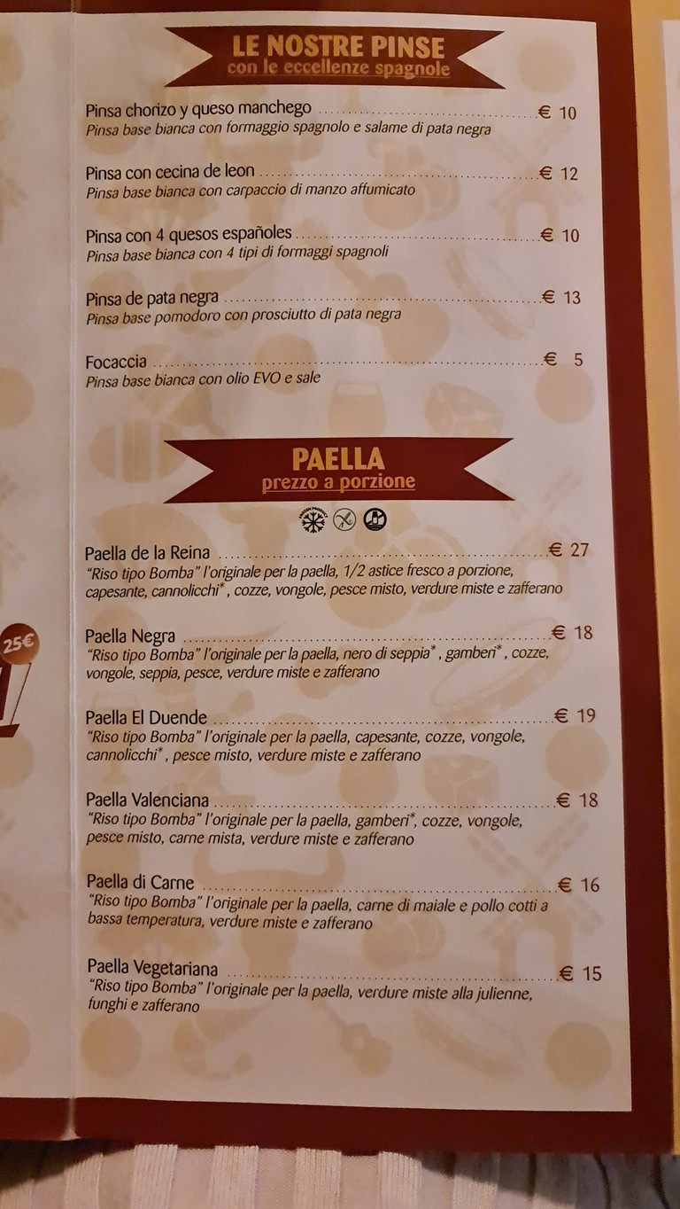 Ristorante Spagnolo - El Duende menu 3