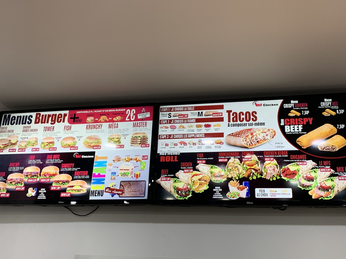 Mf chicken Issy-les-Moulineaux menu 1