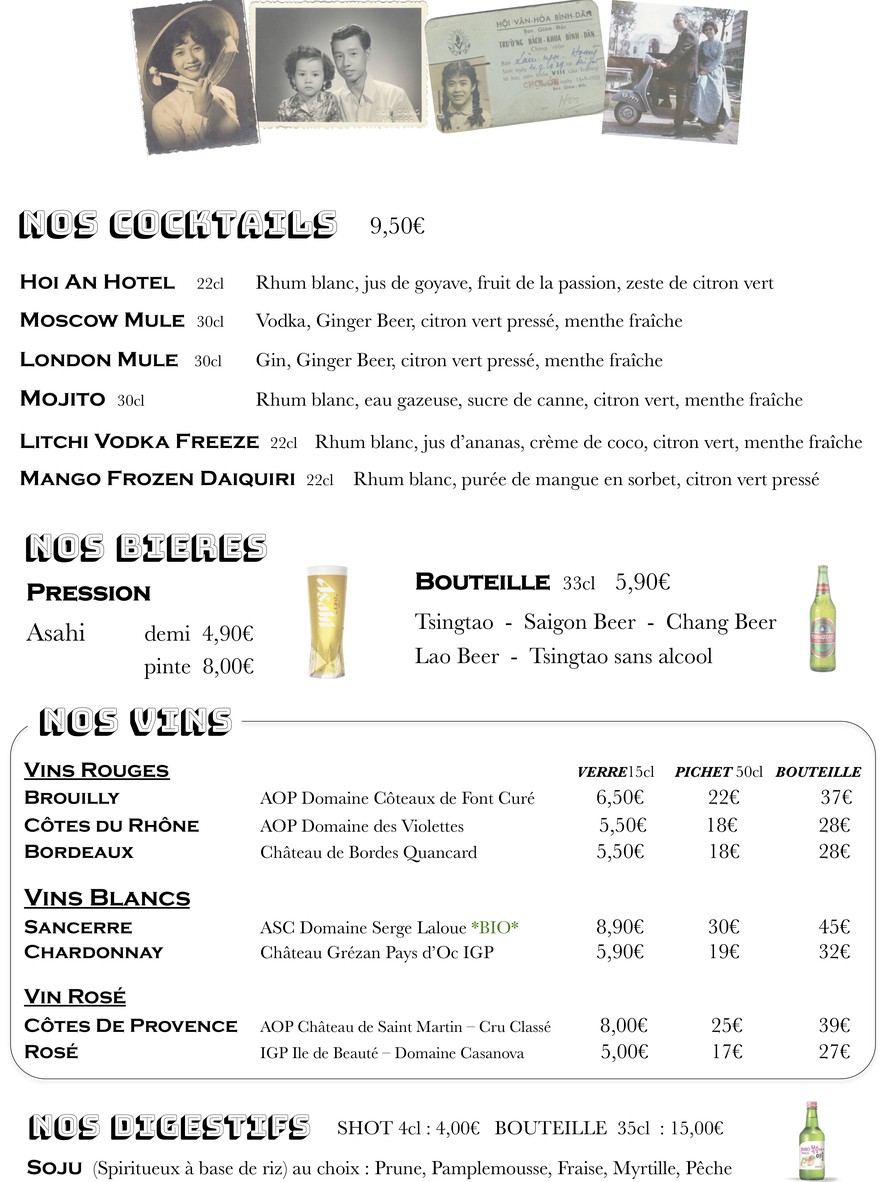 NOï - Restaurant & CaPhe Vietnamien menu 4