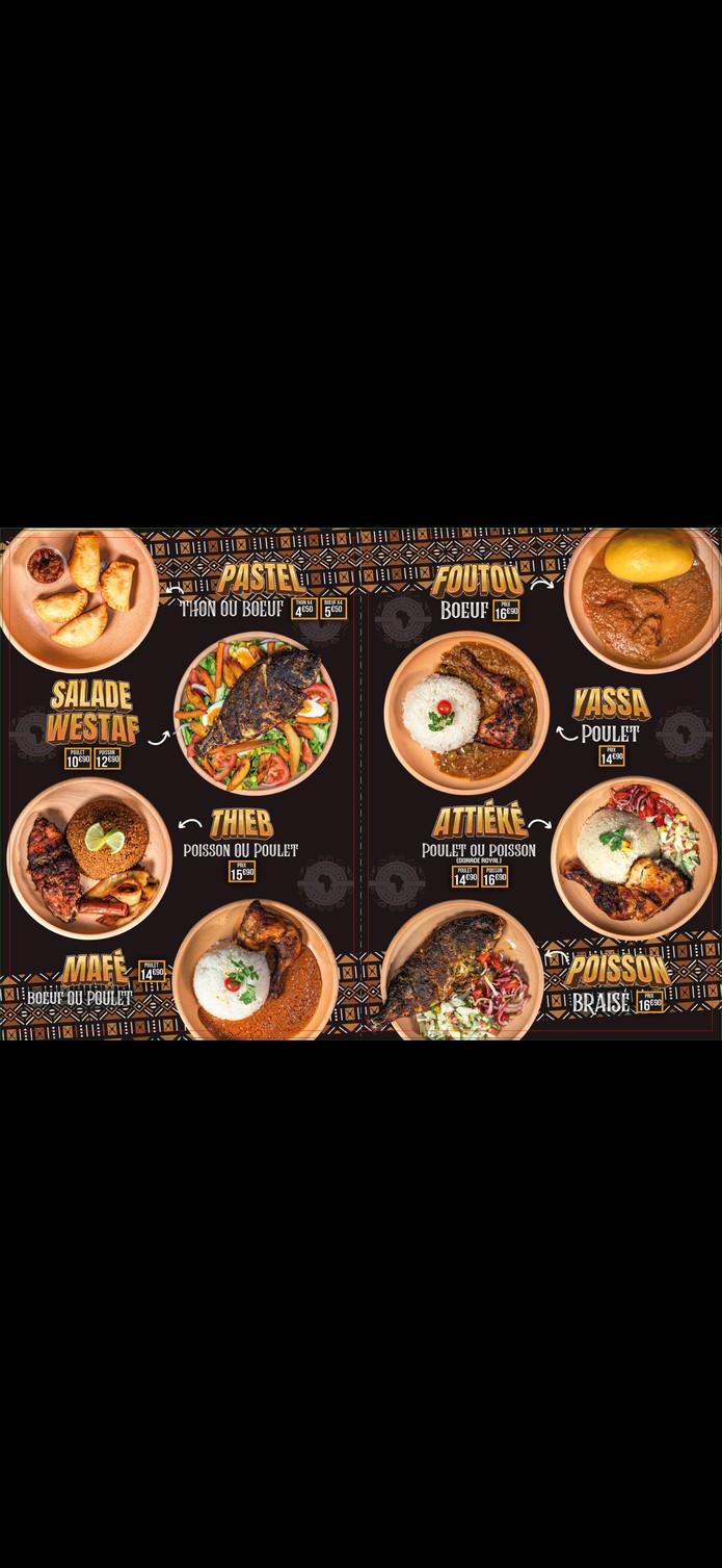 Afrikitchen menu 2