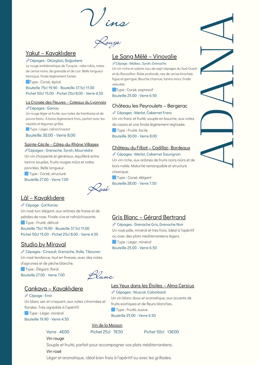 Restaurant Adana menu 4